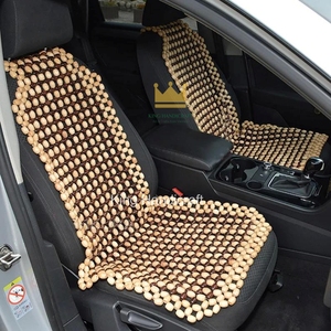 Coussin de siège avant de voiture en perles de bois premium, rafraîchissant, pour une circulation d'air et un massage, idéal pour la conduite estivale - Prix abordable - Product Image 5