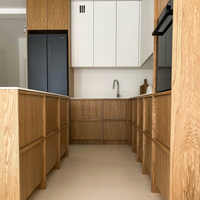 Meuble de cuisine gain de place avec porte relevable, design de luxe, charnière de tiroir à fermeture douce, robinet d'évier, panier de tiroir, armoire de cuisine, placard, garde-manger