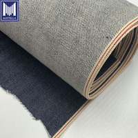 Tissu en denim 100 % coton biologique avec motif teint en fil style slub, technique de tissage pour jeans haut de gamme, textiles de maison pour garçons et filles