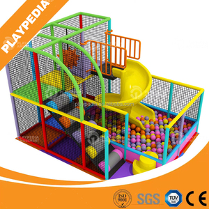 Petite aire de jeux mobile et colorée pour enfants, mini-terrain de jeu intérieur avec toboggan et <span class=keywords><strong>piscine</strong></span> à balles pour la maison et l'école - Product Image 2