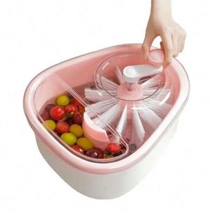 Fruit Cleaning Device Wholesale Large Fruit Washer Spinner With <b>Brush</b> - Product Image 1