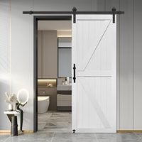 Mécanisme de fermeture en douceur pour porte de grange Amortisseur à ressort Version améliorée sans trou Kits de quincaillerie pour porte de grange coulissante Acier Moderne