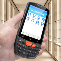 Lecteur de codes-barres Android 12/15, clavier PDA portable avec lecteur de codes-barres numériques 1D 2D, lecteur/graveur NFC, gestion des stocks