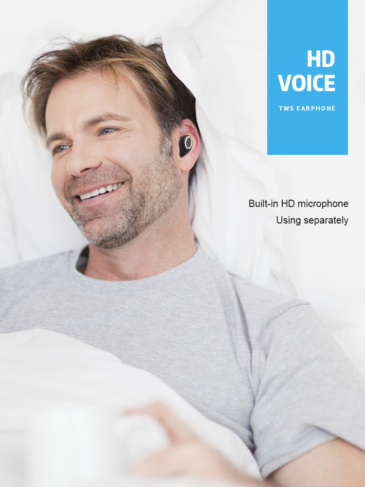 D015 Écouteurs Bluetooth TWS Bluetooth 5.0 Binaural Écouteurs Cuffie Stéréo mi Bluetooth Écouteurs Avec Chargement Poubelle