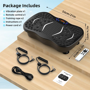 Plataforma <span class=keywords><strong>Vibratoria</strong></span> Eléctrica RS con ABS para Ejercicio <span class=keywords><strong>en</strong></span> Casa, Máquina para Moldear el Cuerpo y Perder Grasa Abdominal - Product Image 5