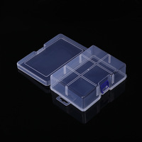 Boîte de rangement transparente avec couvercle-Boîte de rangement en plastique moderne avec fermeture à double boucle pour papeterie de bureau et cosmétiques