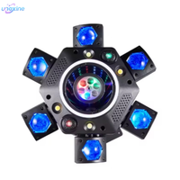 Lumière laser à motifs RGBW UNOXINE |   Faisceau DMX512 double vert et bleu pour discothèque, bar, karaoké et spectacles de nuit