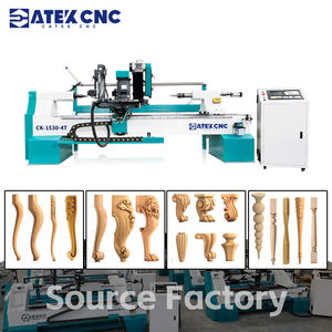 <span class=keywords><strong>Tour</strong></span> à <span class=keywords><strong>bois</strong></span> CNC à 4 axes à grande vitesse <span class=keywords><strong>avec</strong></span> changement d'outil automatique pour la fabrication de colonnes en <span class=keywords><strong>bois</strong></span> massif - Product Image 1