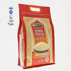 Custom Different Types Rice <b>Packaging</b> <b>Bags</b> 1Kg 2Kg 5Kg 10Kg Zipper Reseal Laminated Moisture Proof with Handle for Chewing Gum - Product Image 2