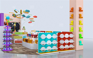 Personalización de fábrica Candy <span class=keywords><strong>Kios</strong></span> Escaparate atractivo y llamativo para exhibir dulces - Product Image 3