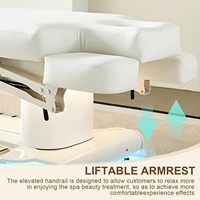 Table de massage électrique de luxe moderne pour spa et salon, avec contrôle à un bouton, idéale pour esthéticiennes, soins du visage, beauté et extensions de cils