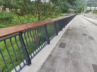 Rampe en plastique contemporaine pour pont extérieur, trottoir, passerelle, balcon, escalier