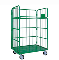 Carro de Plataforma Plegable de Acero Reforzado con Ruedas, Carretilla de Mano de Cuatro Ruedas, Capacidad de Carga de 500 kg, Personalizable OEM