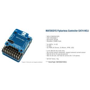 Original MATEKSYS G474-HELI Flybarless Controller G474-HELI <b>RC</b> <b>HELICOPTER</b> FLYBARLESS CONTROLLER G474-HELI <b>Helicopter</b> Airplane - Product Image 3