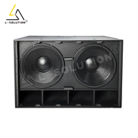 Lsolution Speaker Subwoofer aktif, Speaker daya 5000w ganda 18 inci 8006 HDL20 Line Array Dj sistem suara Bass