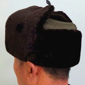 Gorro Lei Feng para hombre, gorro de invierno plegable con forro polar cálido para exteriores, con orejeras, para personas de mediana edad y mayores - Product Image 3