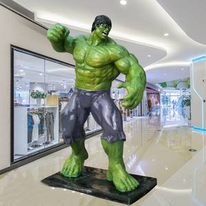 Escultura Personalizable de <span class=keywords><strong>Hulk</strong></span> para Decoración de Interiores Figura de Acción de Superhéroe Famoso de Película Artesanía en Fibra de Vidrio para Gimnasio - Product Image 2