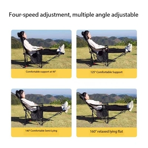 <span class=keywords><strong>Chaise</strong></span> pliante d'extérieur SunnyFeel <span class=keywords><strong>Chaise</strong></span> de pêche portable <span class=keywords><strong>Chaise</strong></span> longue de camping réglable avec pédales - Product Image 3