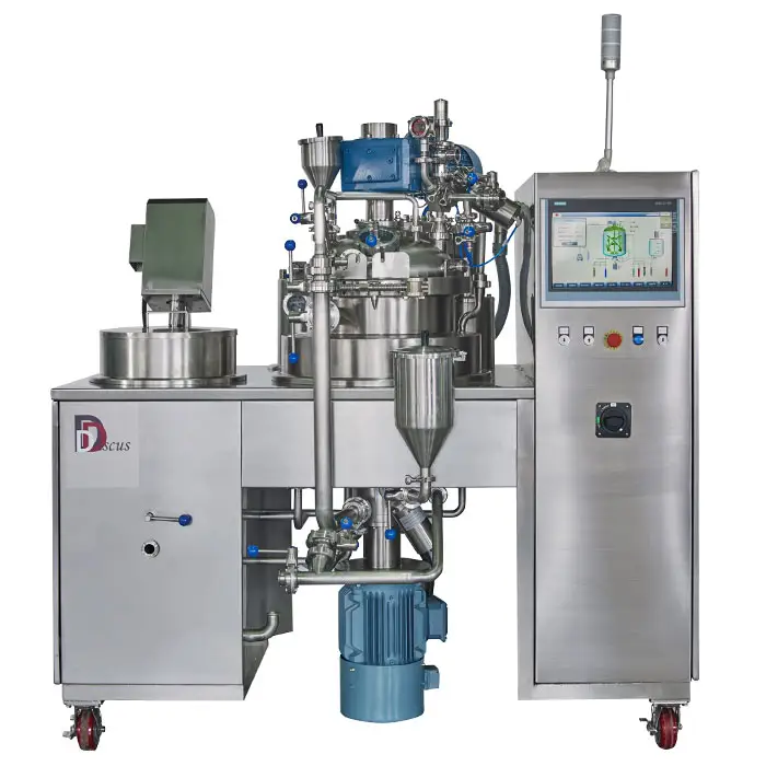 Homogeneizador a vácuo emulsificador misturador para creme cosmético, sabonete líquido, solução profissional de moagem úmida