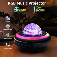 Lampe de bureau projecteur RGB pour la décoration de la maison intelligente, rechargeable par USB, veilleuse, haut-parleur musical, lampe de table LED pour salon, chambre à coucher, chevet