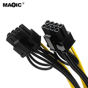 Câble d'<span class=keywords><strong>alimentation</strong></span> Y Splitter 20 cm GPU <span class=keywords><strong>6</strong></span> <span class=keywords><strong>broches</strong></span> Molex vers double PCI-e <span class=keywords><strong>8</strong></span> <span class=keywords><strong>broches</strong></span> (<span class=keywords><strong>6</strong></span>+2) pour <span class=keywords><strong>carte</strong></span> <span class=keywords><strong>graphique</strong></span> PCI Express PCIe <span class=keywords><strong>6</strong></span> vers <span class=keywords><strong>6</strong></span> 2 <span class=keywords><strong>broches</strong></span> - Product Image 6
