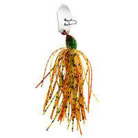 Leurre de pêche vibrant LUSHAZER Skirted Chatter Jig, appât anti-herbe pour brochet, perche et zander