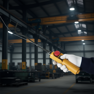 Control Remoto para Polipasto Eléctrico Fervi con Botón Rojo y Cable para Uso Industrial - Product Image 3