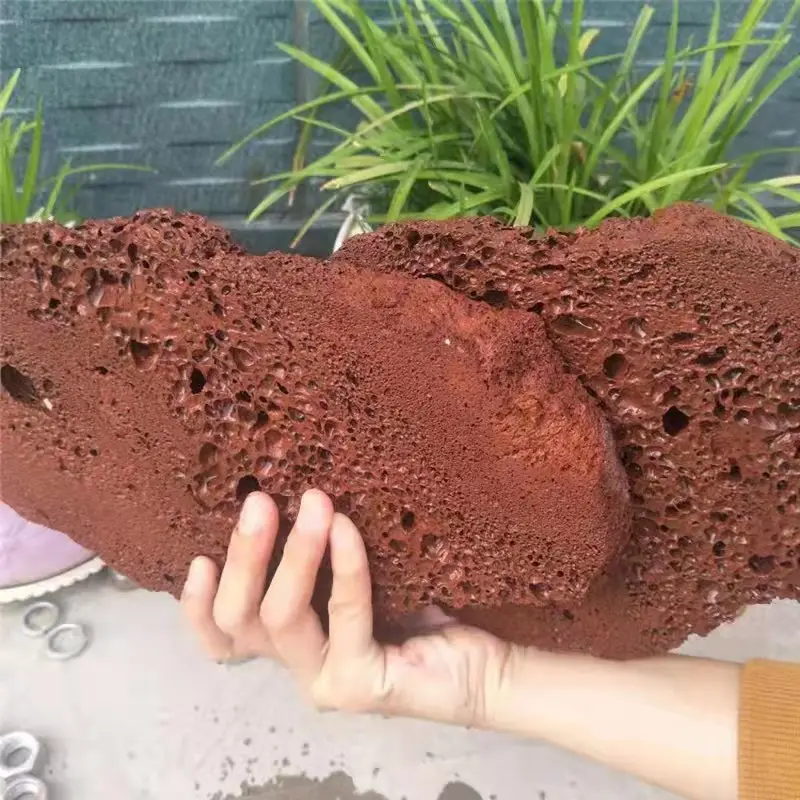 Rote Landschaft schwarze Lavast eine Lavast ein Stein Vulkan gestein platte für Pflasters tein Wand dekoration