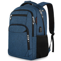 Mochila de nailon para ordenador y documentos, resistente al agua, barata, bandolera para portátil, mochila personalizada para ordenador portátil, mochila para hombre y mujer