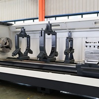 Torno CNC Horizontal de Alta Rigidez de 2 Ejes, 650 mm de Diámetro de Torneado, 400 mm de Recorrido en X, Riel Guía Reforzado, 105 mm de Diámetro Interior, Control GSK, Uso Pesado