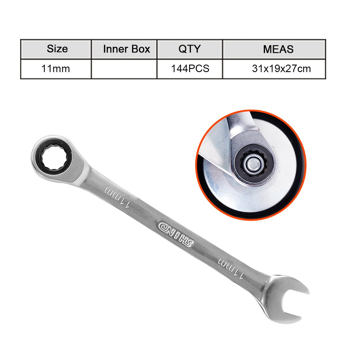 SHIND 94220固定棘轮扳手11毫米高端柔性组合棘轮更快拧紧修理工具两用扳手| Alibaba.com