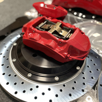 Étrier RED avec disque à hameçon 380mm-412mm-420mm-440mm Grand kit de frein Étrier de frein à 10 pistons pour audi RS3 RS4 RS5 S3 S4 RSQ3