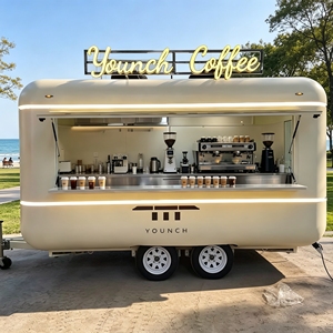 Camión de Comida Moderno Auron de 4.8m, Remolque de Acero Inoxidable con Doble Eje para Cafetería al Aire Libre con Sistema de Alimentación Integrado - Product Image 5