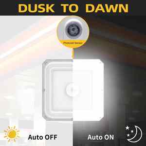 Lámparas LED para Techo de 100W, Cuadradas, Comerciales, para Exteriores, Montaje en Superficie, para Estacionamiento, Gasolinera, Taller, Cochera - Product Image 4