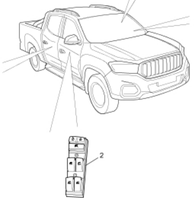 Repuesto Automotriz para SAIC MAXUS T60, Interruptor del Regulador de Ventanas, ASM-DRIVER WDO LIFG PN C00100395, Camioneta