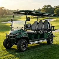 Voiturette de golf électrique 72V Lithium 4 places 5kW, options de peinture illimitées, coffre de rangement arrière, homologuée DOT pour le marché américain