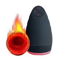 Kunstkut Vibrator Voor Mannen Penis Massage Verwarming Orale Sex Cup Zuigen Speeltjes Voor Mannen Eikel Training