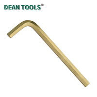 Kunci Hex Panjang Anti Percikan Api 7mm Kunci Allen Aluminium Perunggu Kunci Hexagon Kunci Allen L-Key