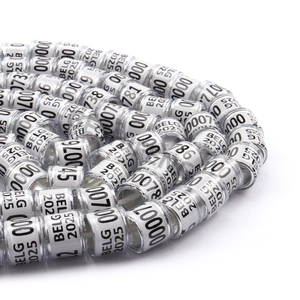 Bagues d'identification personnalisées pour pigeons de course <span class=keywords><strong>2023</strong></span> certifiées FCI avec informations personnalisées - Product Image 2