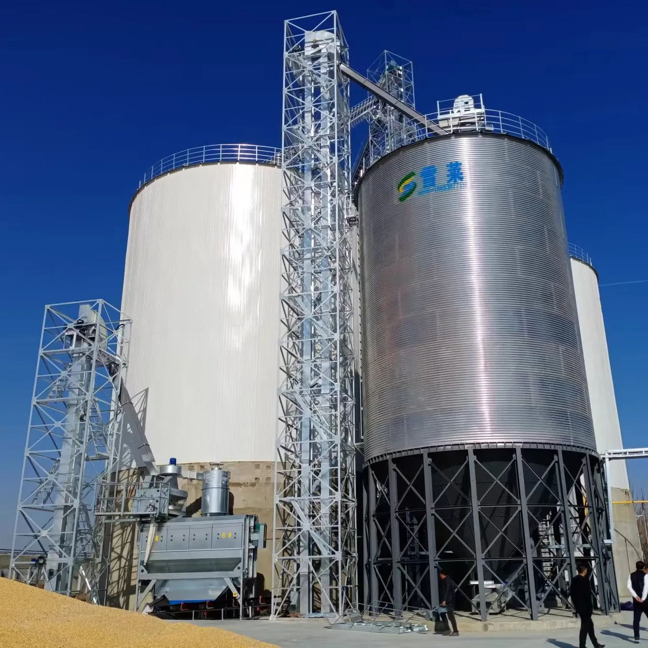 1000T 1500T 5000T 10000Ton mısır mısır tahıl çelik silo depolama tahıl çelik silo satılık