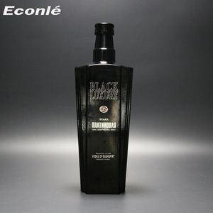 Recubrimiento en aerosol negro 500ml 700ml 750ml Botella de vodka de licor de vidrio con impresión personalizada Bouteille En Verre Avec Bouchon - Product Image 4