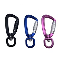 En Alliage d'aluminium Pivotant Mousqueton Mousqueton De Verrouillage Automatique En Aluminium Pivotant Mousqueton Mousqueton En Aluminium Pivotant Oeil Mousqueton