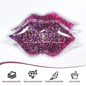 Compresa de Gel Frío/Caliente en Forma de Labios con Perlas de Gel, para Terapia de Rehabilitación en Clínicas/Salones de Belleza, Alivio del Dolor, No Tóxico, PVC+GEL - Product Image 2