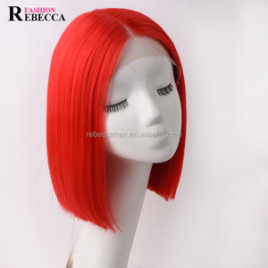 <span class=keywords><strong>Rebecca</strong></span> mode hd pas cher court dentelle avant cheveux synthétiques bob perruques pour femmes perruque synthétique avec dentelle avant - Product Image 3