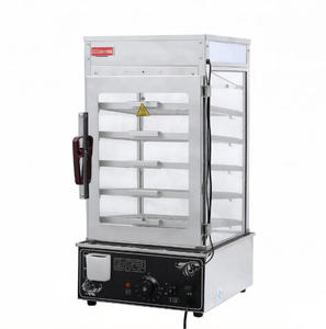 Vitrine chauffante commerciale 1,2 kW à 5 niveaux avec température réglable pour <span class=keywords><strong>boulangerie</strong></span>, restauration rapide, café et traiteur - Product Image 1