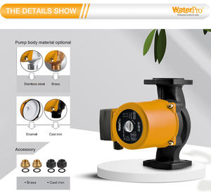 Bomba de Circulación Automática Silenciosa de 248W 220V, Bomba de Agua Caliente para Suministro de Calentador de Agua - Product Image 1