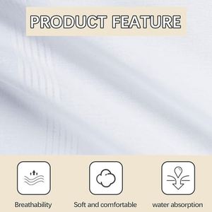 Mouchoirs blancs personnalisés pour hommes, logo, 100% coton, mouchoirs doux en coton pour hommes, 16x16, mouchoirs pour hommes en gros - Product Image 3