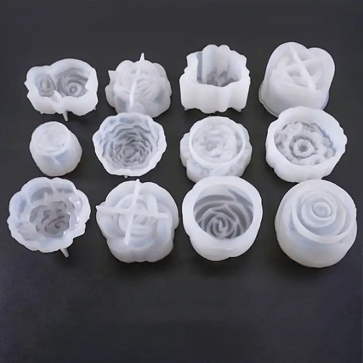 12x3.7x1.25 3D Rose Flower Silicone Mold