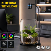 Lampe LED réglable bleue à spectre complet pour terrarium, idéale pour mousse, fougère, nano-plantes, bureau, verre – Vente en gros directe usine