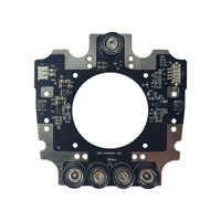 CGX IR y LED Blanco Bicolor PCBA ODM OEM SMD Diodo 1 oz Placa PCB de Cobre Luces de Advertencia Rojas/Azules Cámara de Visión Nocturna CCTV